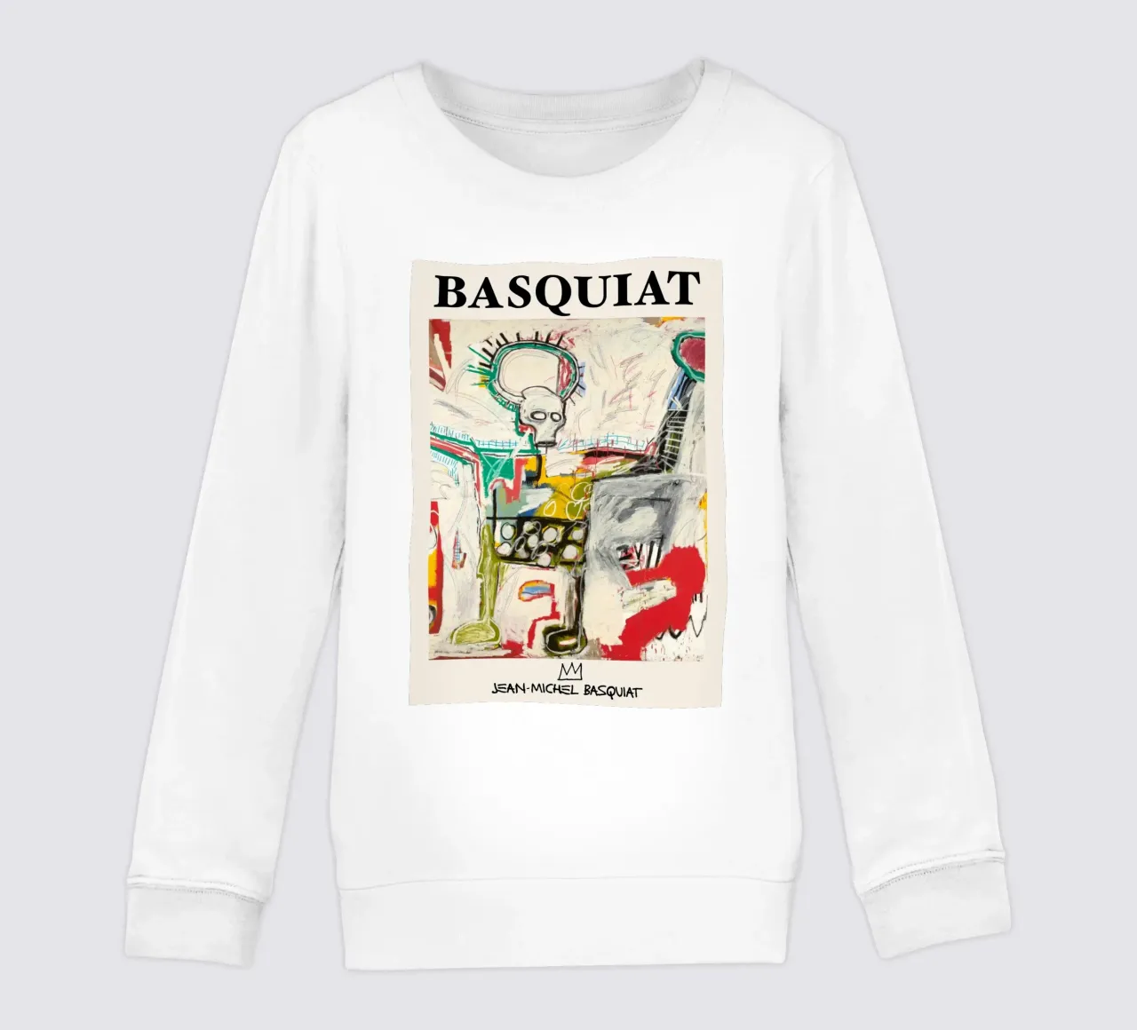 Basquiat "Senza titolo (Cane col teschio)" Potenza cruda neo-espressionista felpa bambino da NorwesClub