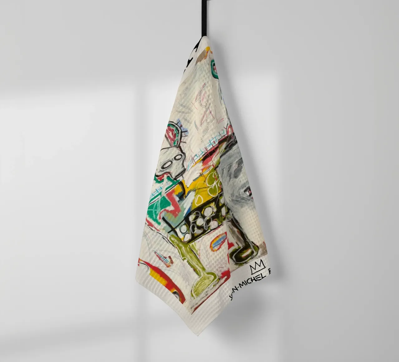 Basquiat "Senza titolo (Cane col teschio)" Potenza cruda neo-espressionista canovaccio da cucina da NorwesClub