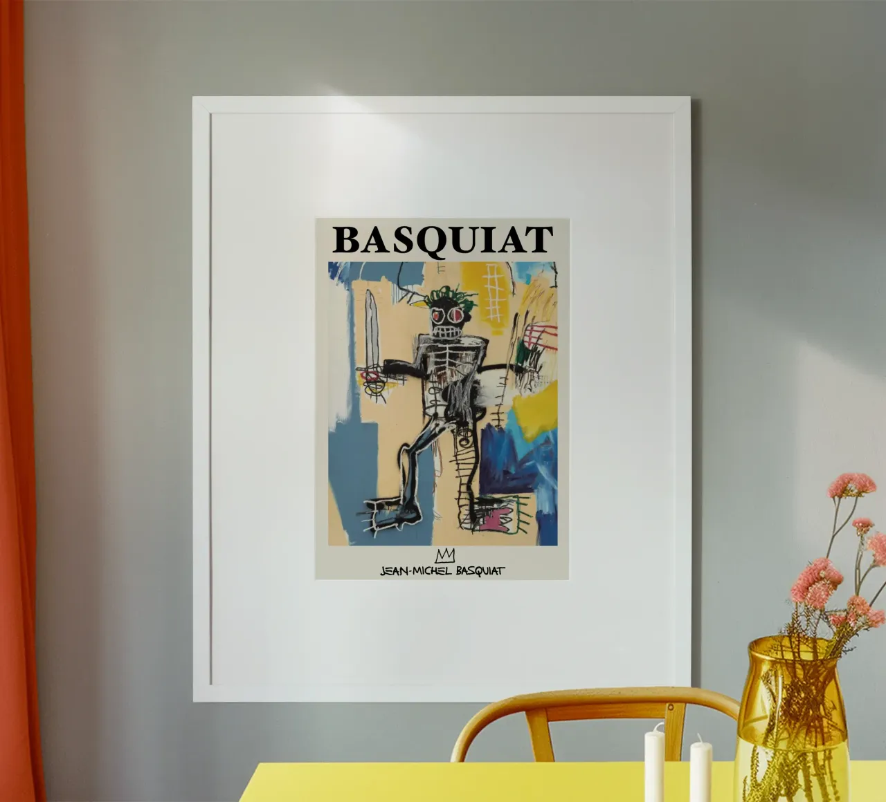 Basquiat "Warrior" Neo-Expressionist Held Ikone - Bold Art Poster von NorwesClub