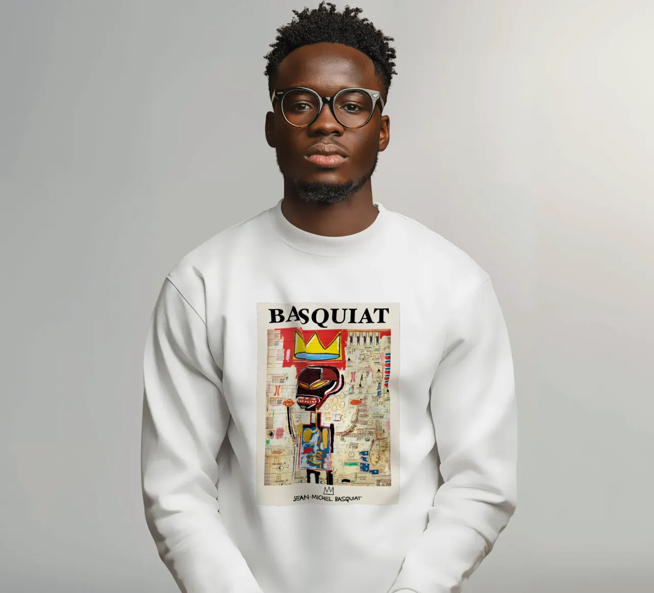 Basquiat "Senza titolo (corona e anatomia)" Icona neo-espressionista felpa da NorwesClub