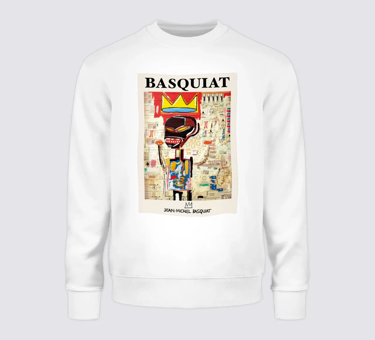 Basquiat "Senza titolo (corona e anatomia)" Icona neo-espressionista felpa da NorwesClub