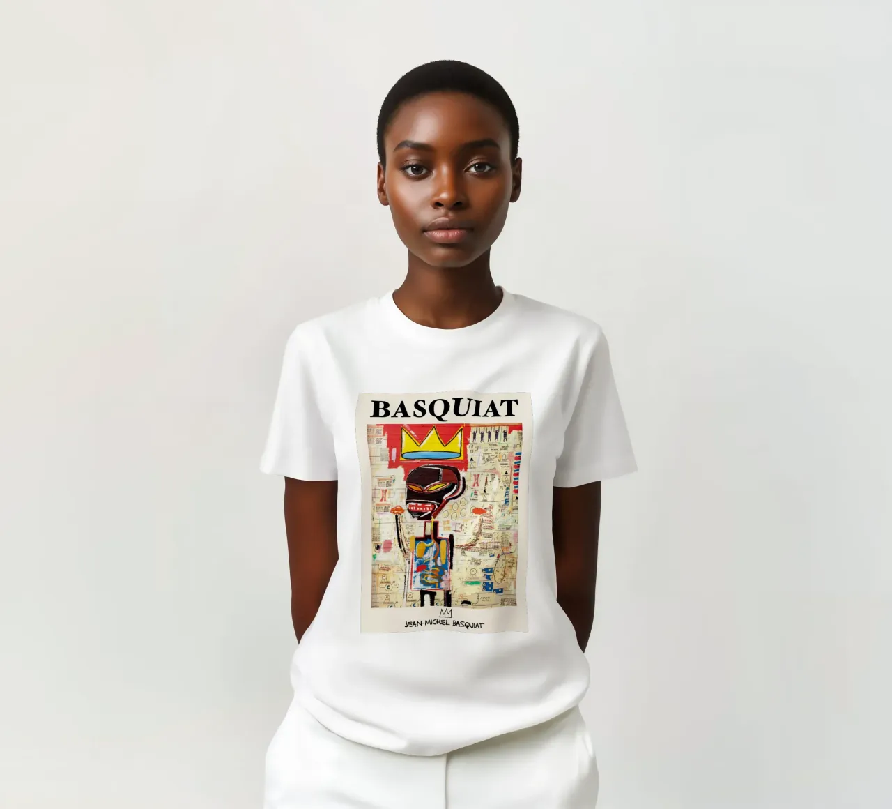 Basquiat "Sans titre (couronne et anatomie)" Icône néo-expressionniste t-shirt de NorwesClub