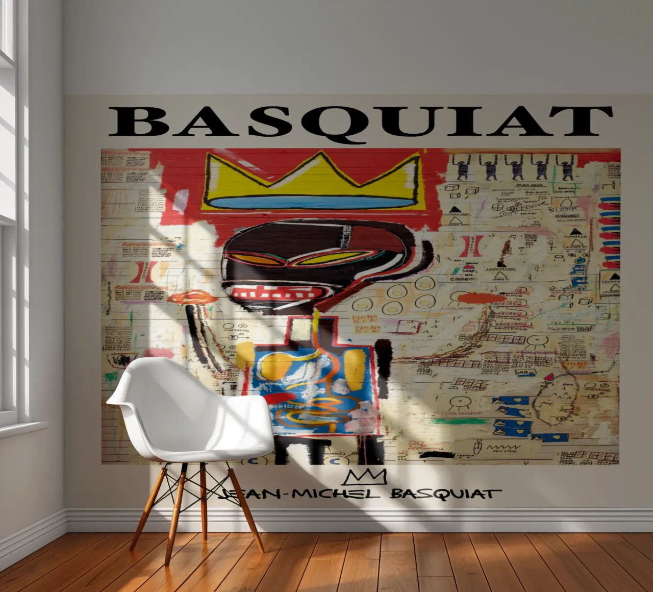 Basquiat "Untitled (Crown & Anatomy)" Neo-Expressionist Icon photo wallpaper by NorwesClub