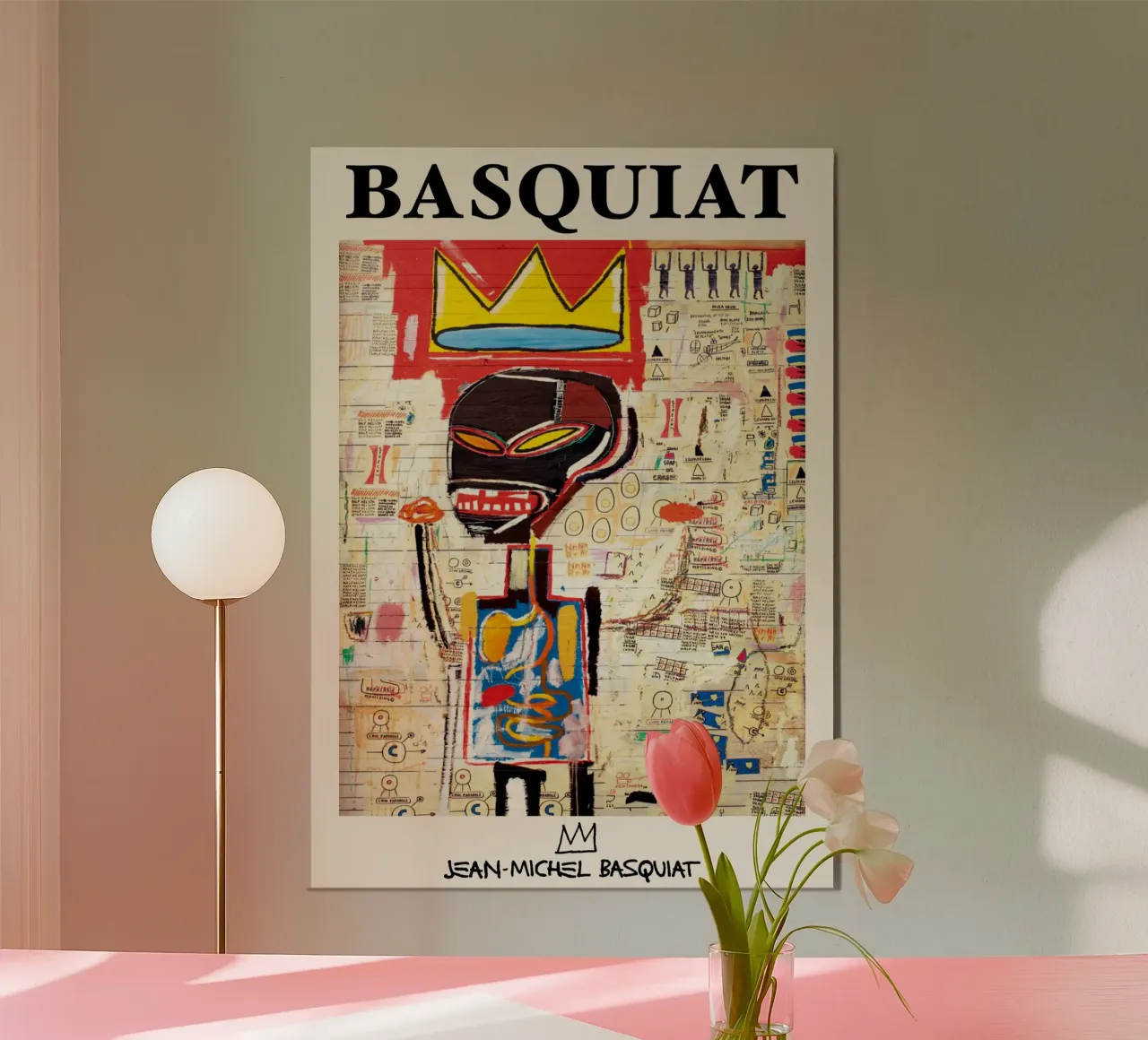 Basquiat "Senza titolo (corona e anatomia)" Icona neo-espressionista carta hahnemühle da NorwesClub
