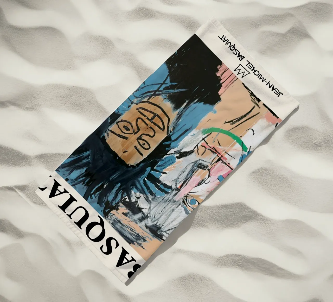 Basquiat Warhol "Dos Cabezas" Pop Art Póster de colaboración toalla de playa de NorwesClub