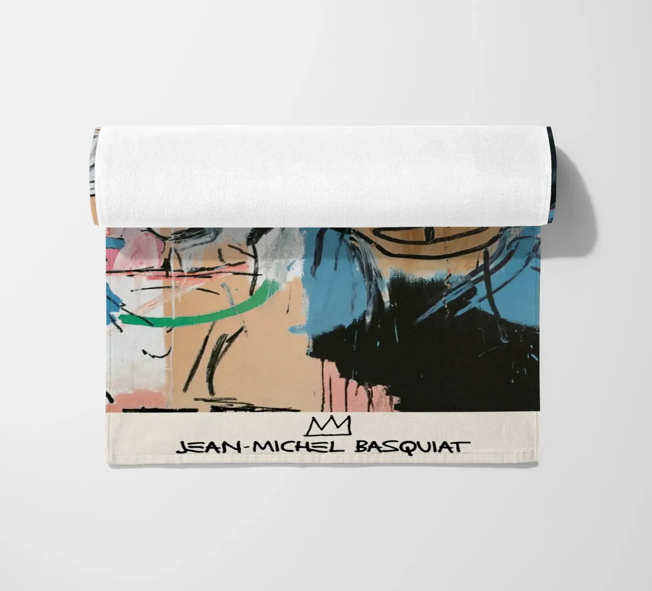 Basquiat Warhol "Dos Cabezas" Pop Art Póster de colaboración toalla de playa de NorwesClub