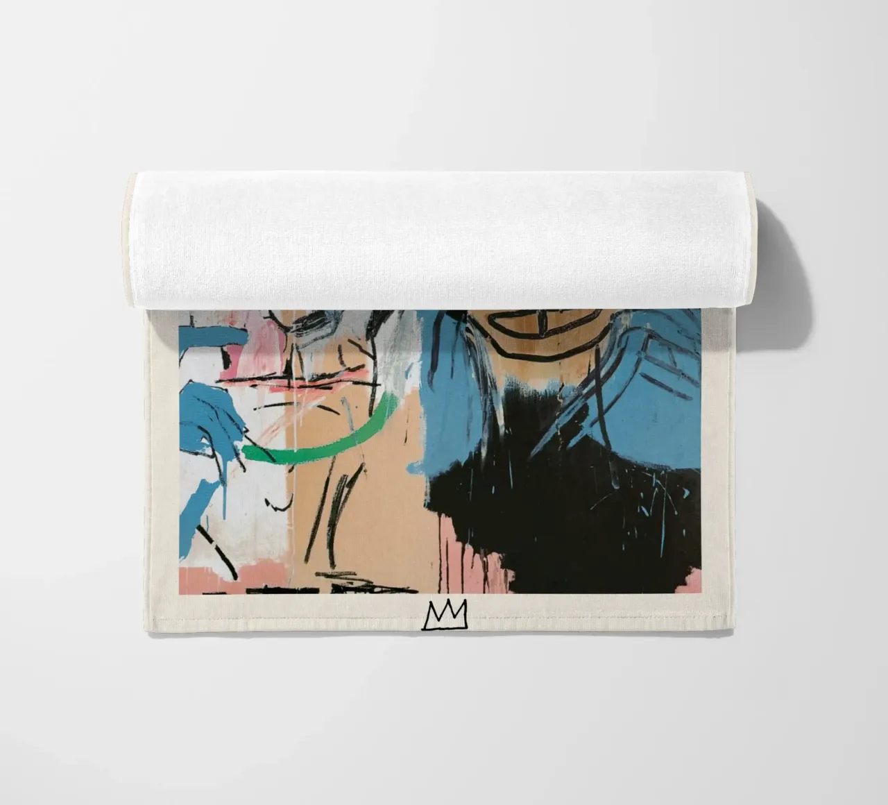 Basquiat Warhol "Dos Cabezas" Pop Art Póster de colaboración toalla de playa de NorwesClub