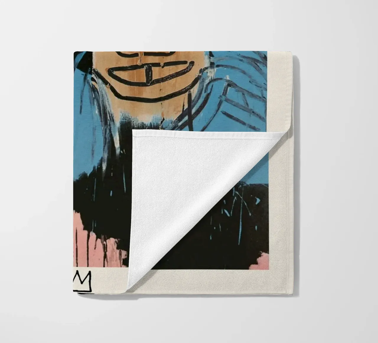 Basquiat Warhol "Dos Cabezas" Pop Art Póster de colaboración toalla de playa de NorwesClub