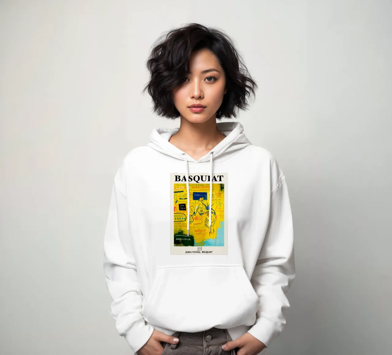 Basquiat "Hollywood Africans" Neo-espressionista culturale Ico felpa con cappuccio da NorwesClub