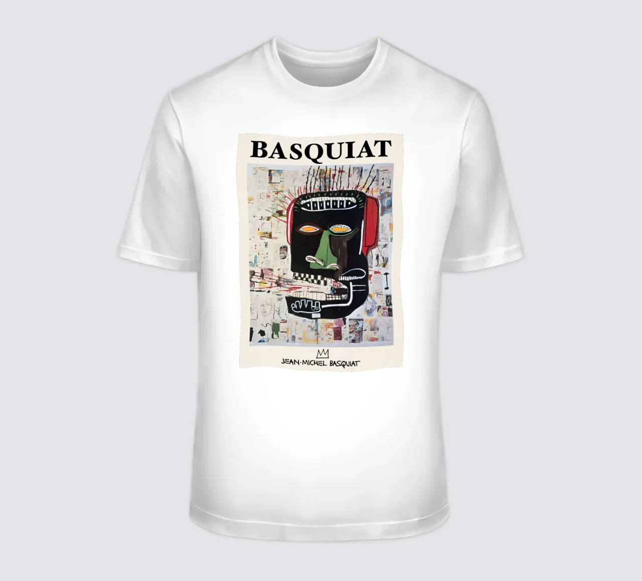 Basquiat "Untitled (Abstract Head)" Neo-Expressionist Rawnes t-shirt by NorwesClub