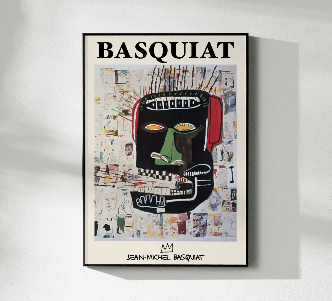Basquiat "Sin título (Cabeza abstracta)" Rawnes neoexpresionistas metacrilato de NorwesClub