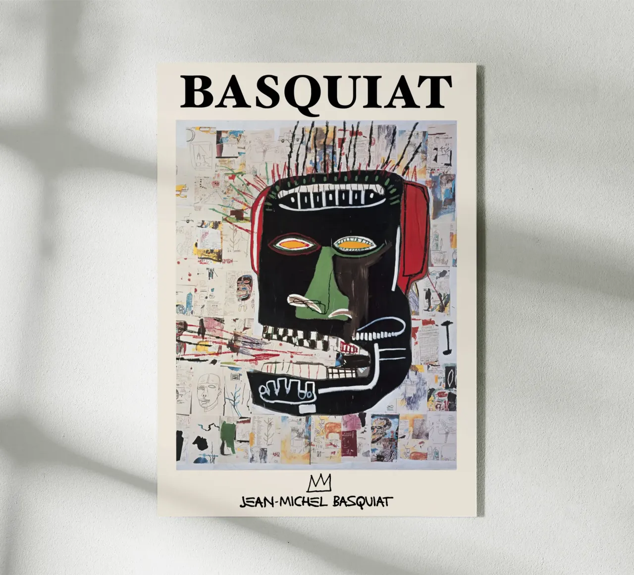 Basquiat "Sin título (Cabeza abstracta)" Rawnes neoexpresionistas metacrilato de NorwesClub