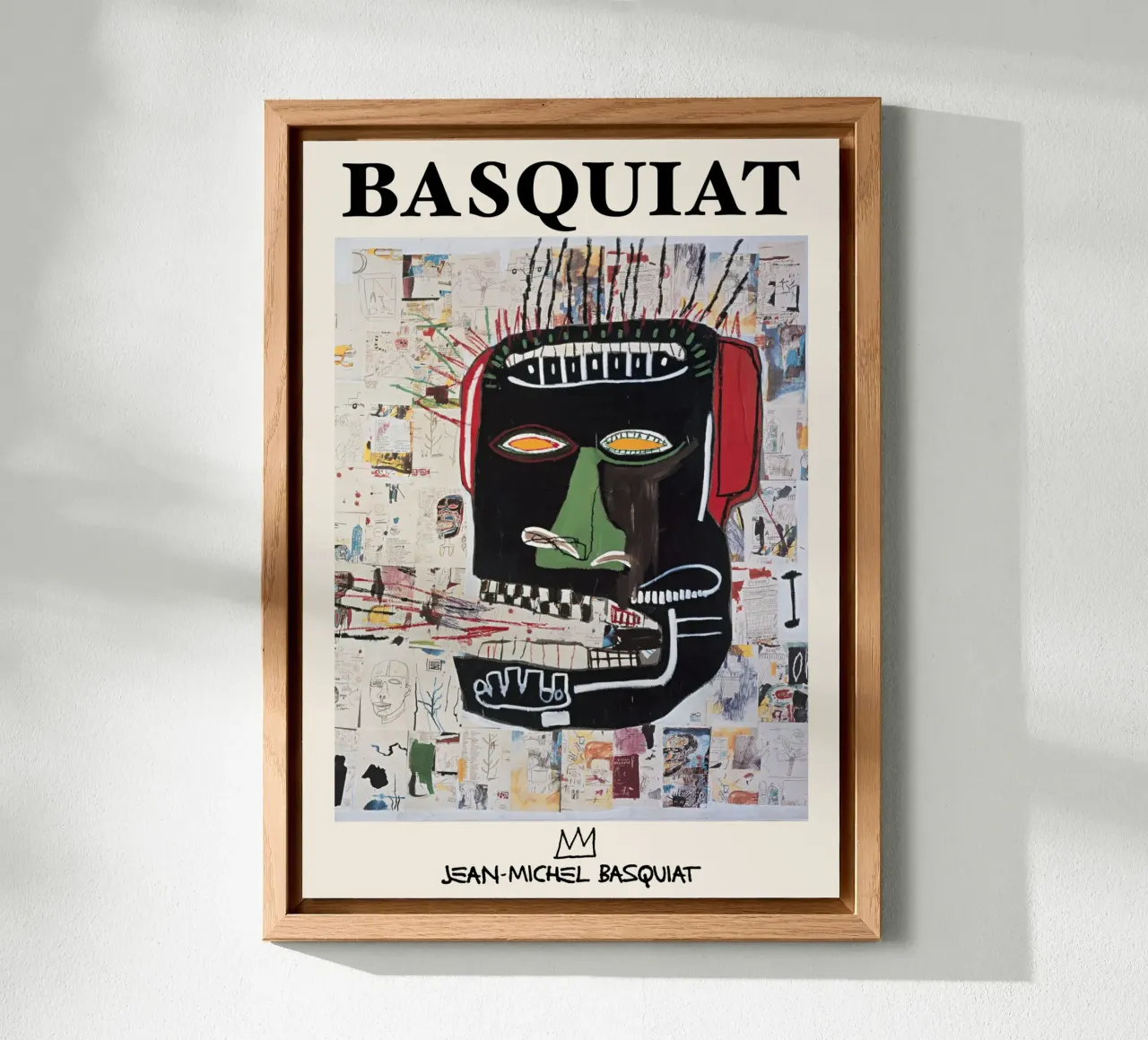 Basquiat "Untitled (Abstract Head)" Neo-Expressionist Rawnes alu-dibond by NorwesClub
