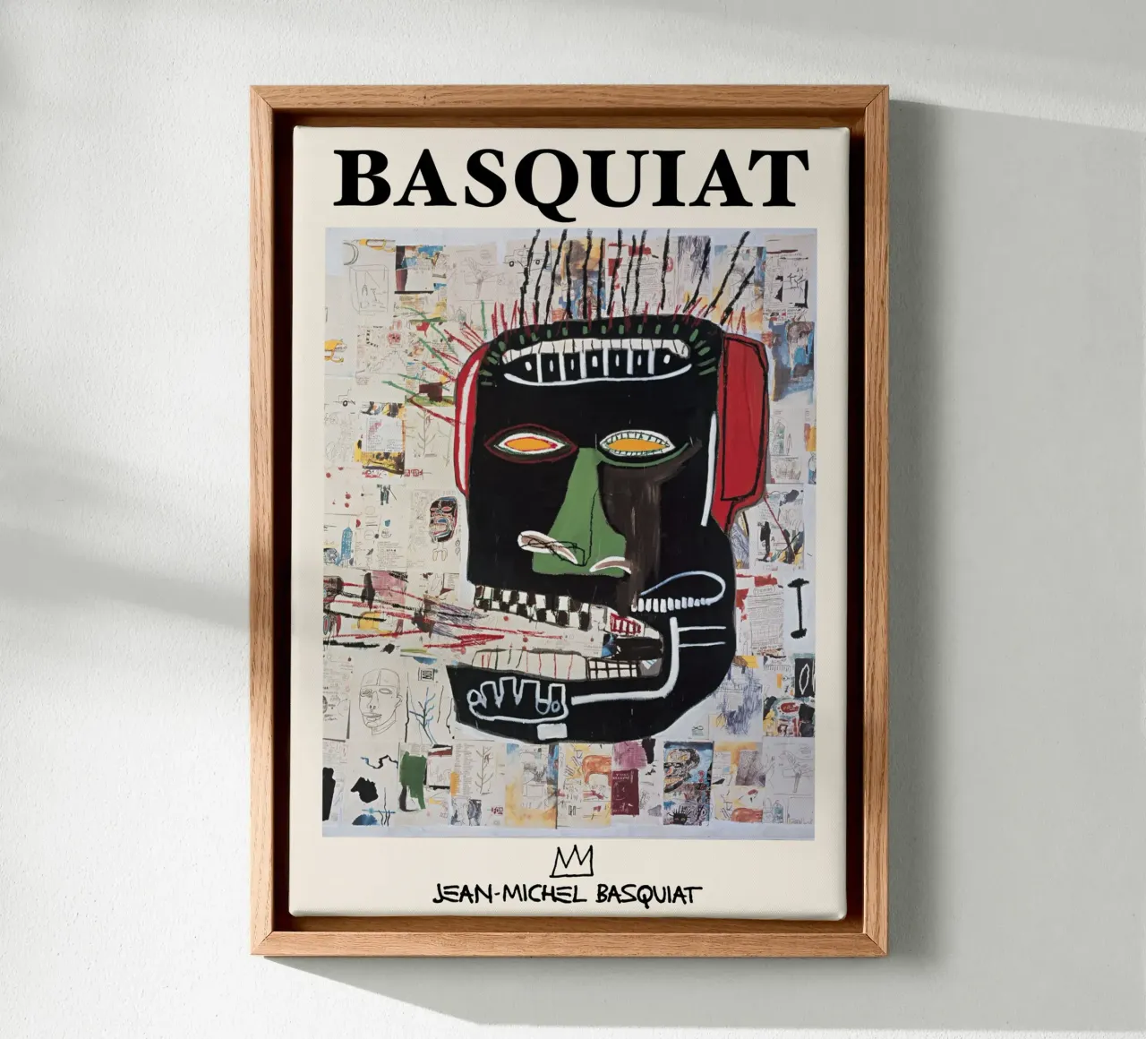 Basquiat "Untitled (Abstract Head)" Neo-Expressionist Rawnes canvas by NorwesClub