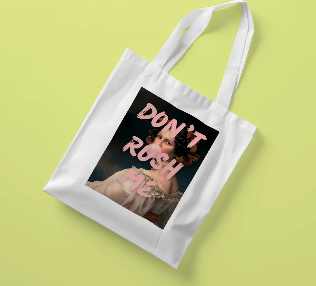 "Don't Rush Me" di Obvious Plant - Pop Art, Classic Remix, E borsa in juta da NorwesClub