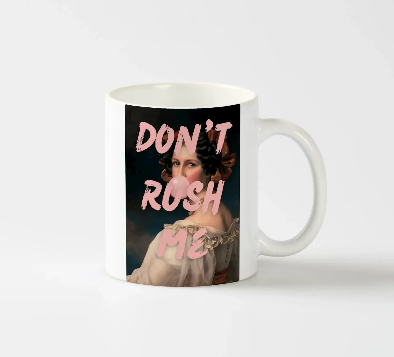 "Don't Rush Me" di Obvious Plant - Pop Art, Classic Remix, E tazza in ceramica da NorwesClub