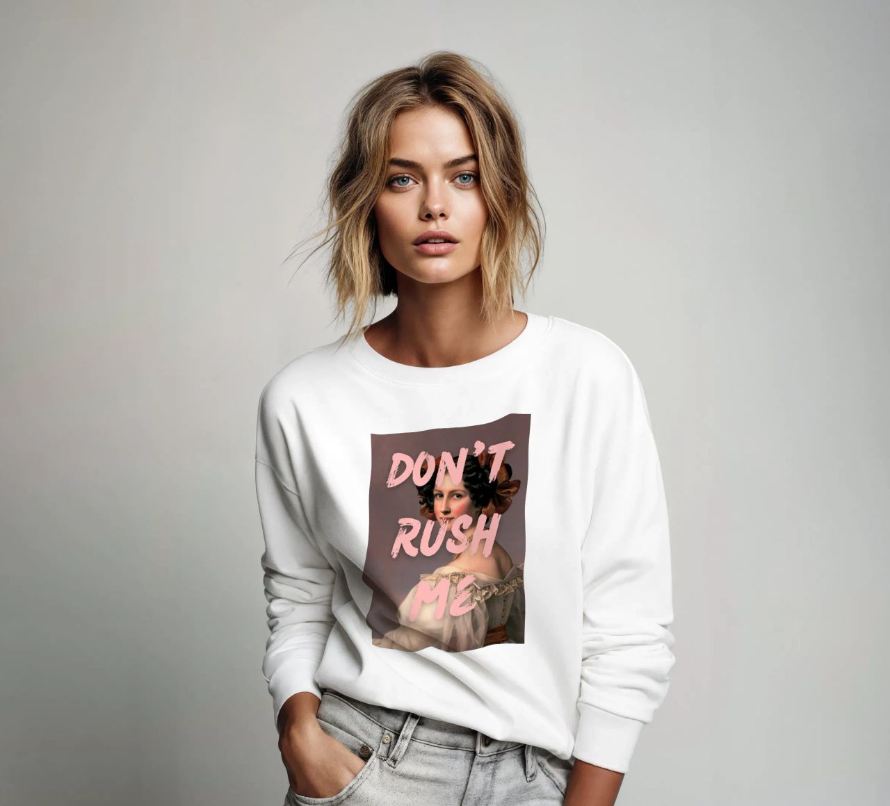 "Don't Rush Me" - Pop Art, Remix classico, Empowerment, Rosa felpa da NorwesClub