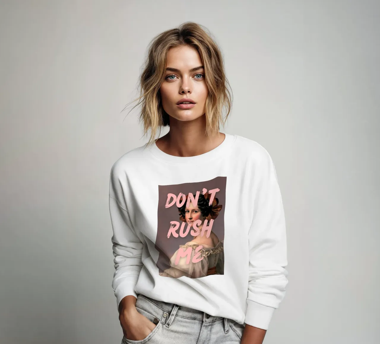 "Don't Rush Me" - Pop Art, Remix classico, Empowerment, Rosa felpa da NorwesClub