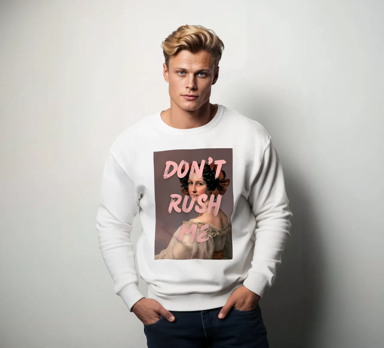 "Don't Rush Me" - Pop Art, Remix classico, Empowerment, Rosa felpa da NorwesClub