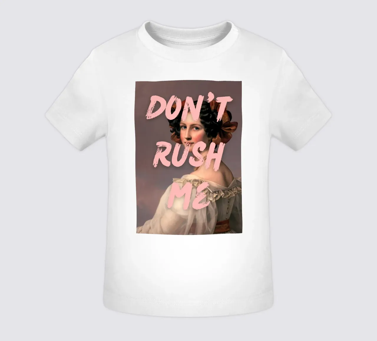 "Don't Rush Me" - Pop Art, Remix classico, Empowerment, Rosa maglietta neonato da NorwesClub