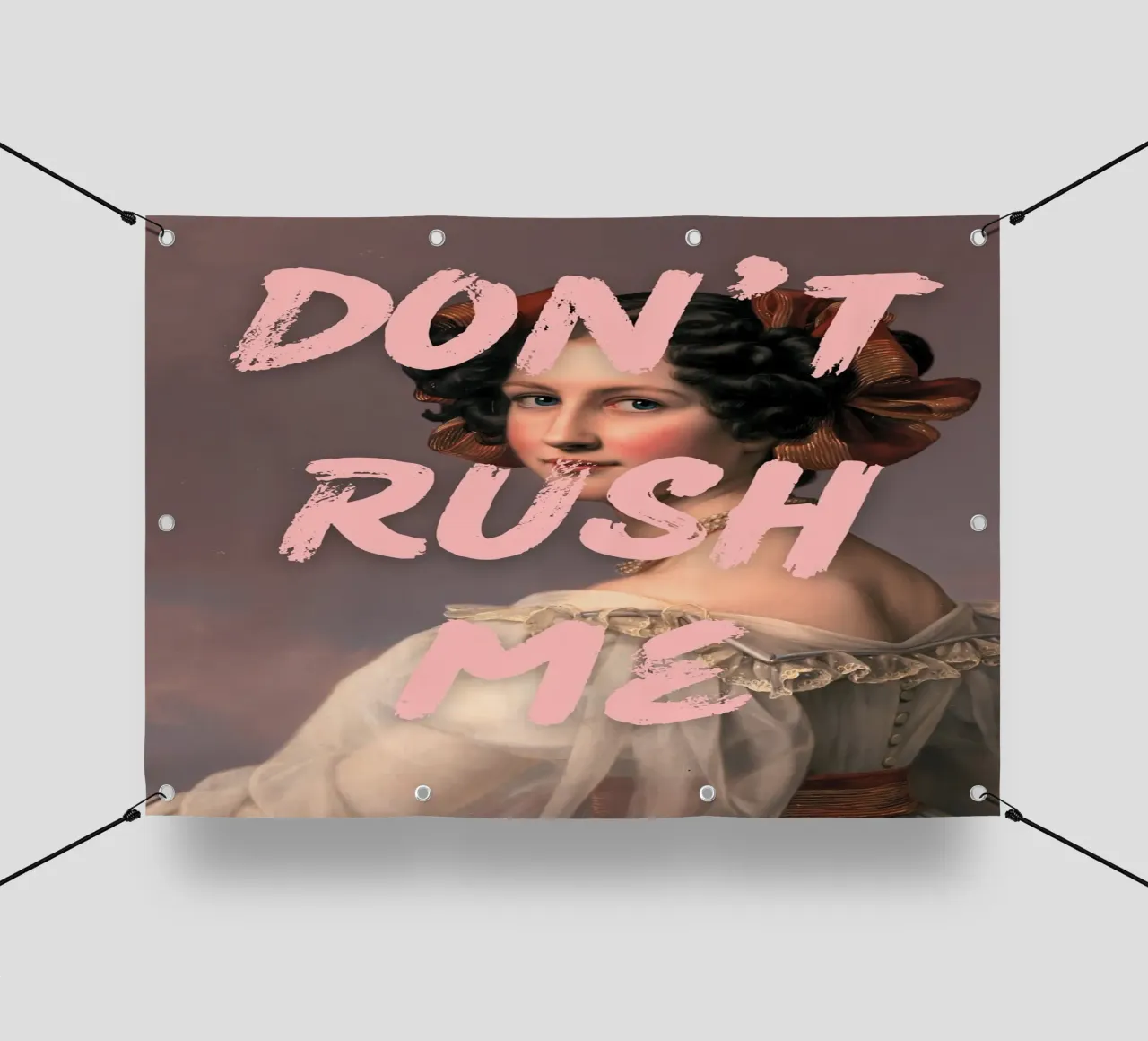"Don't Rush Me" - Pop Art, Remix classico, Empowerment, Rosa telo in pvc da NorwesClub