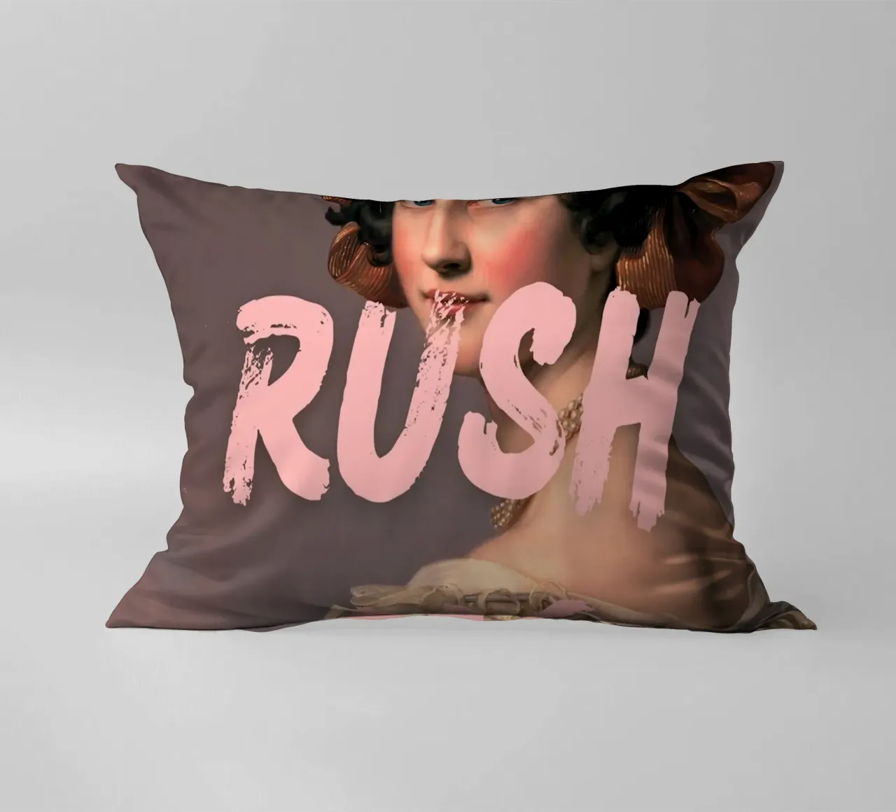 "Don't Rush Me" - Pop Art, Remix classico, Empowerment, Rosa cuscino da NorwesClub