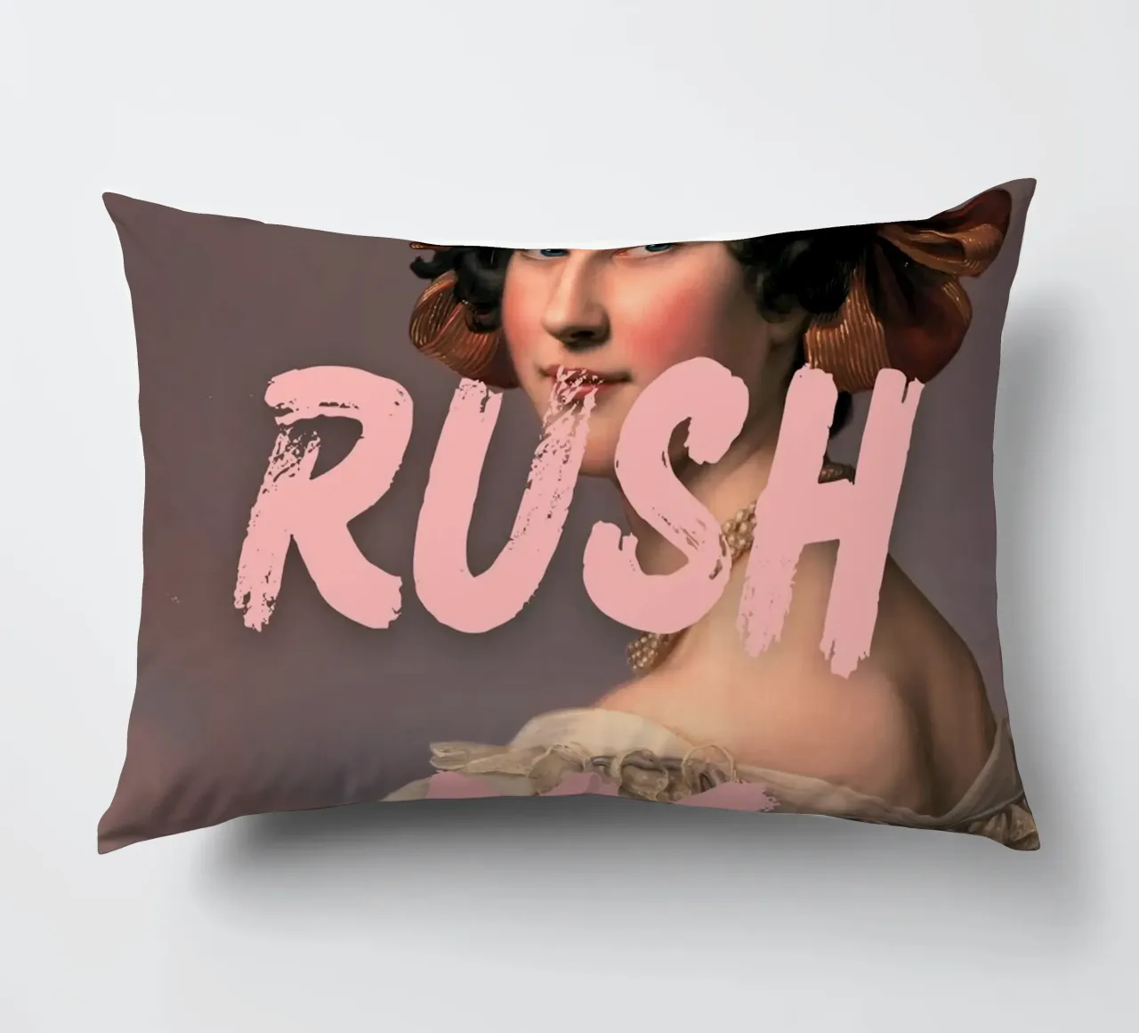"Don't Rush Me" - Pop Art, Remix classico, Empowerment, Rosa cuscino da NorwesClub
