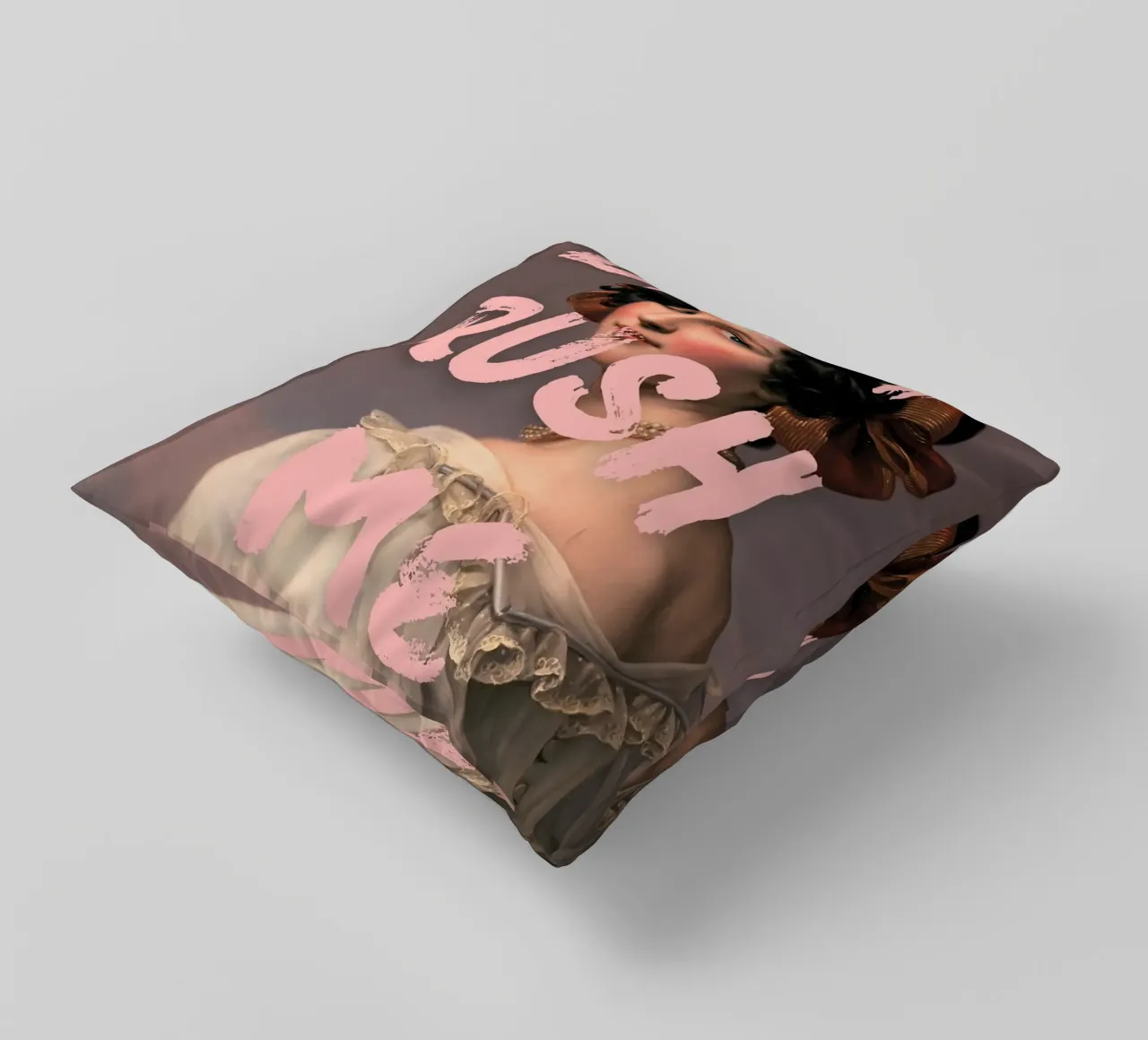 "Don't Rush Me" - Pop Art, Remix classico, Empowerment, Rosa cuscino da NorwesClub