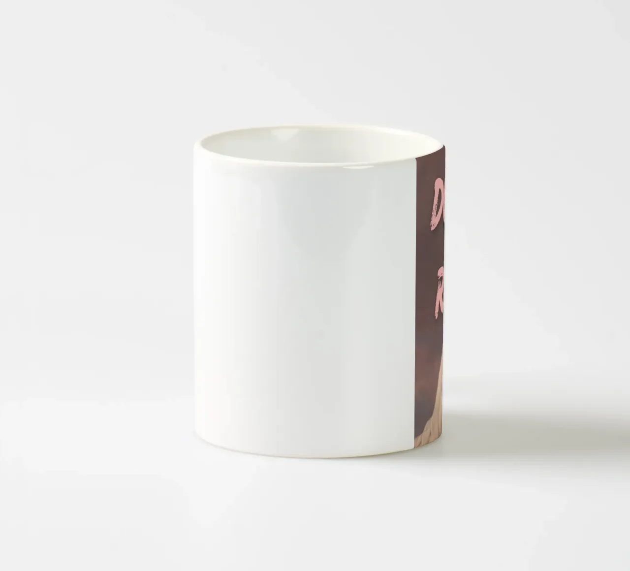 "Don't Rush Me" - Pop Art, Classic Remix, Empowerment, Pink ceramic mug by NorwesClub