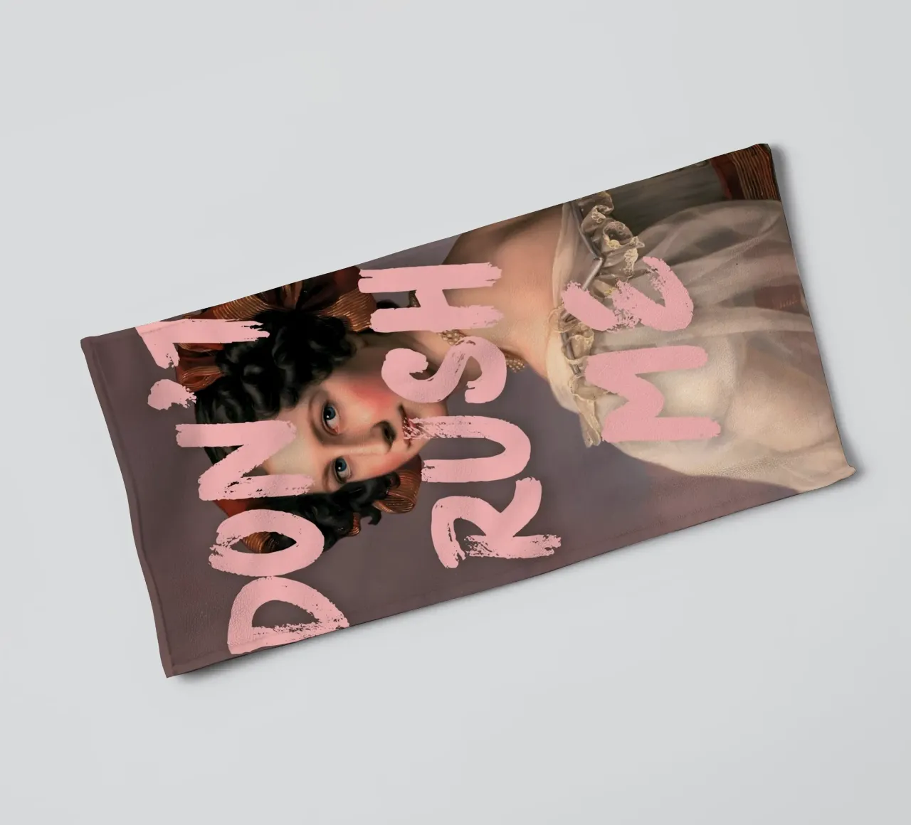 "Don't Rush Me" - Pop Art, Remix classico, Empowerment, Rosa asciugamano da bagno da NorwesClub