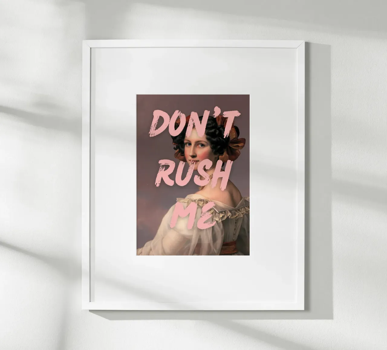 "Don't Rush Me" - Pop Art, Remix classico, Empowerment, Rosa carta hahnemühle da NorwesClub