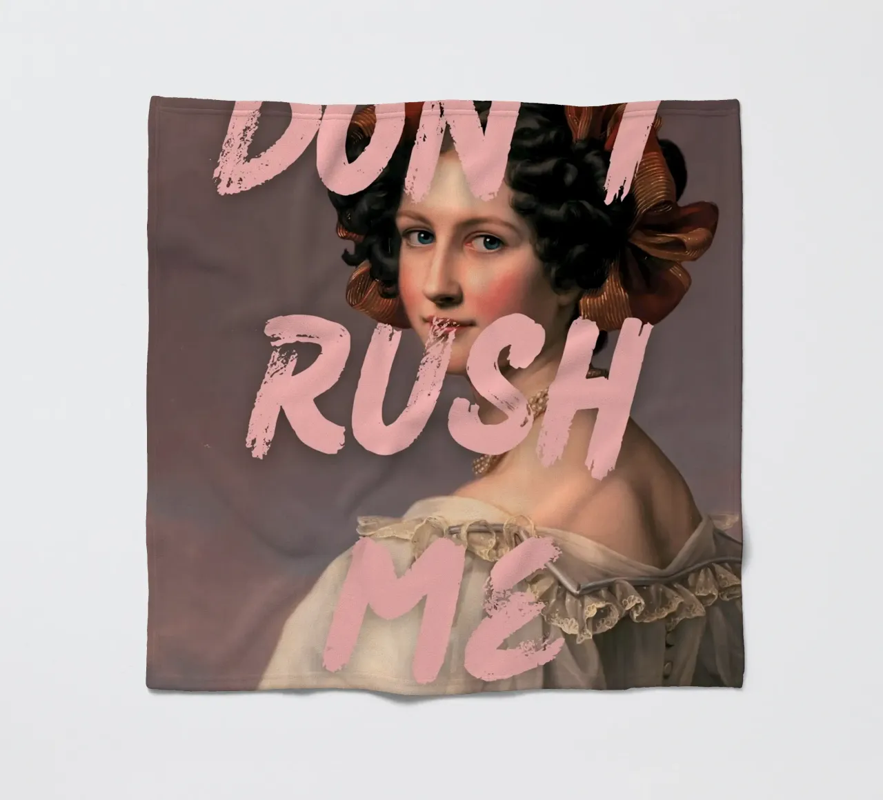 "Don't Rush Me" - Pop Art, Remix classico, Empowerment, Rosa coperta in pile da NorwesClub