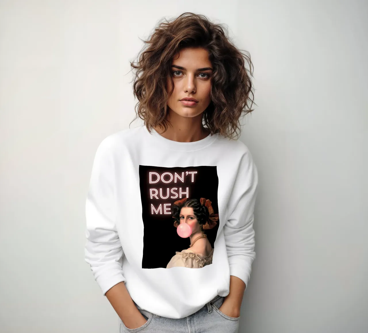 "Don't Rush Me" - Arte pop, bagliore al neon, remix classico, energia felpa da NorwesClub