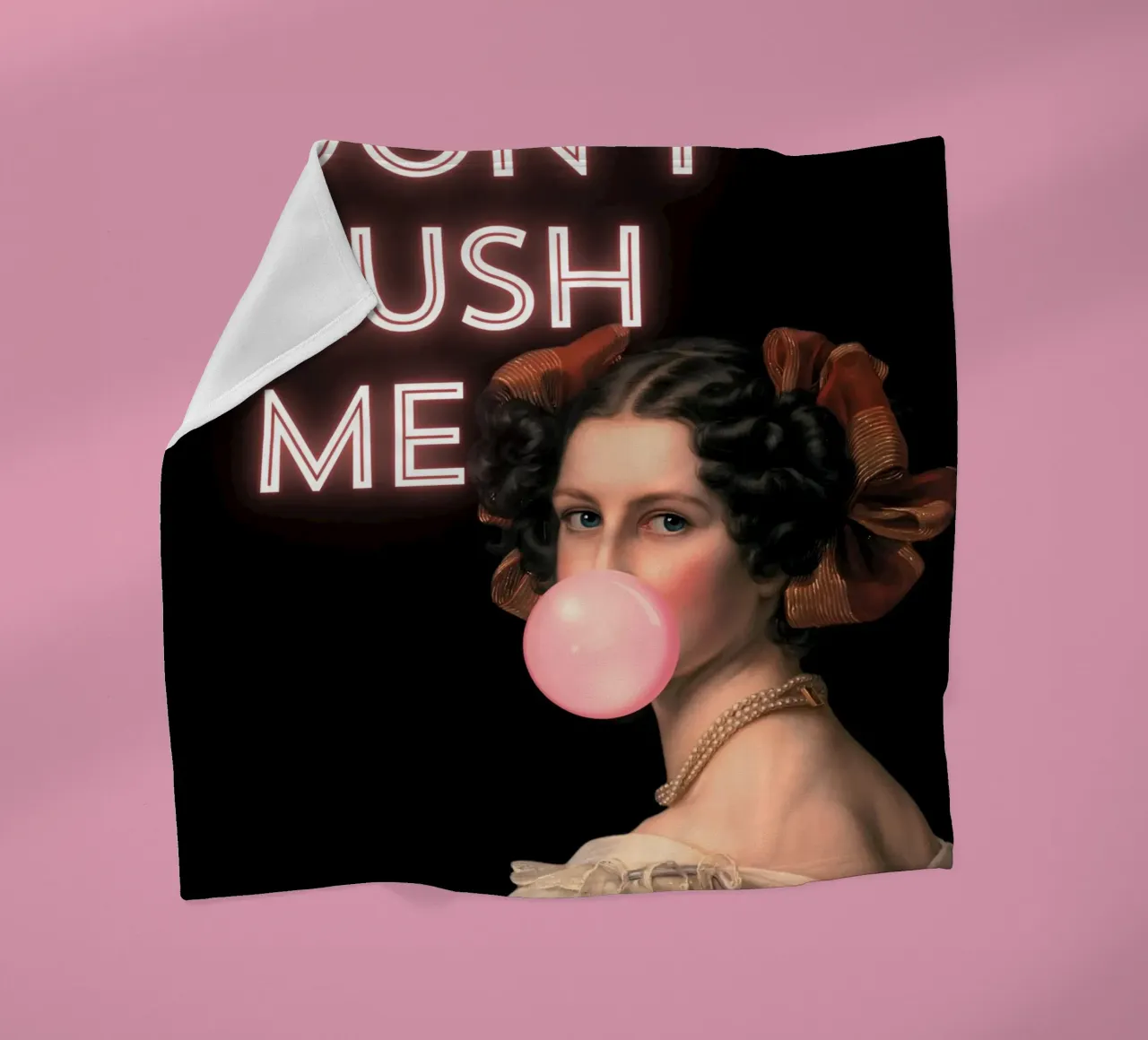 "Don't Rush Me" - Pop-Art, Neon-Glühen, klassischer Remix, Empower Fleecedecke von NorwesClub