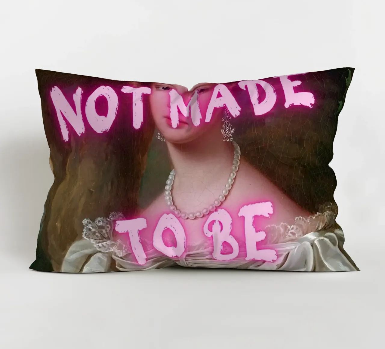 "Not Subtle" - Pop Art, Remix classico, Empowerment, Pin al neon cuscino da NorwesClub