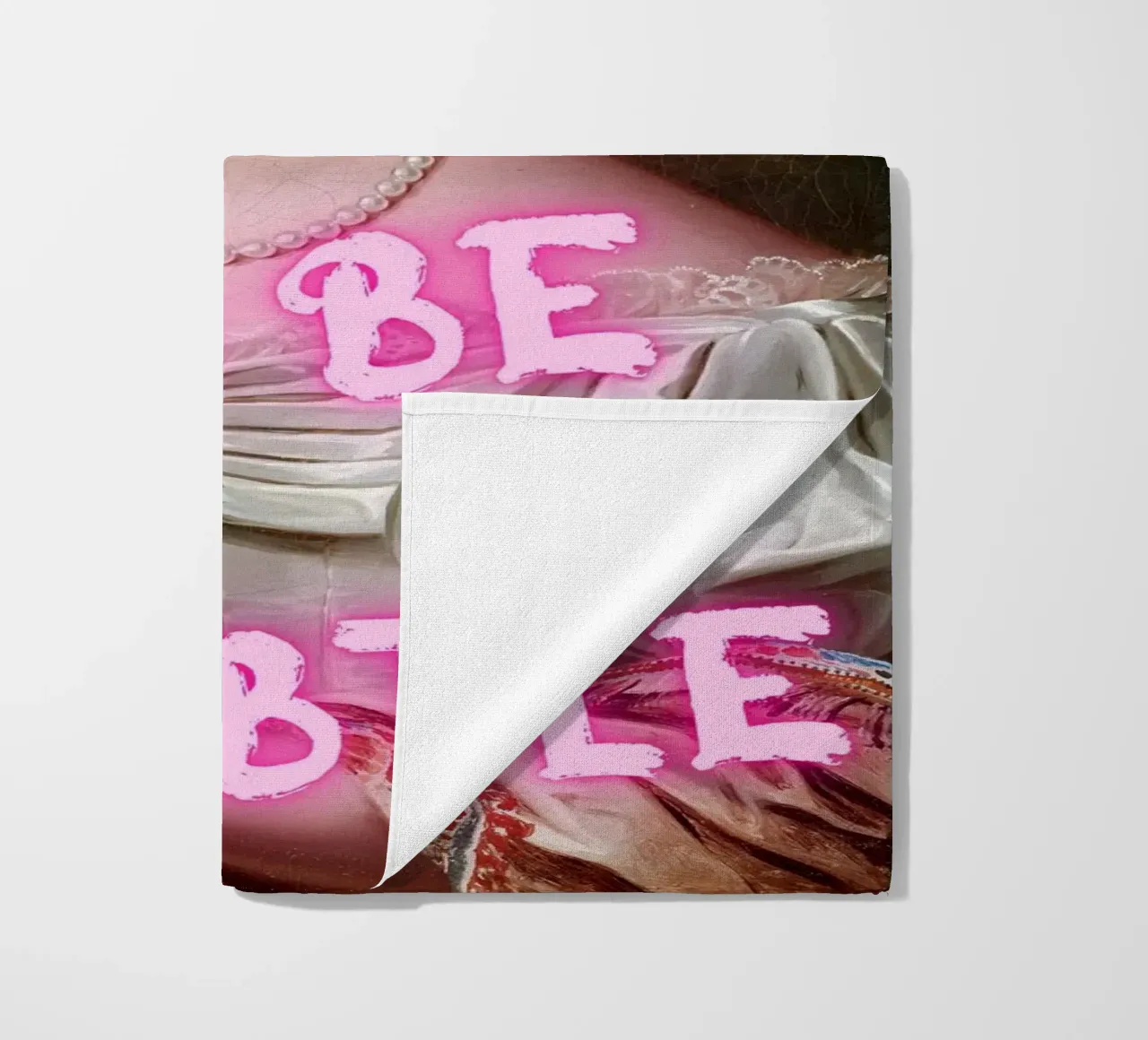 "Not Subtle" - Pop Art, Remix classico, Empowerment, Pin al neon telo mare da NorwesClub