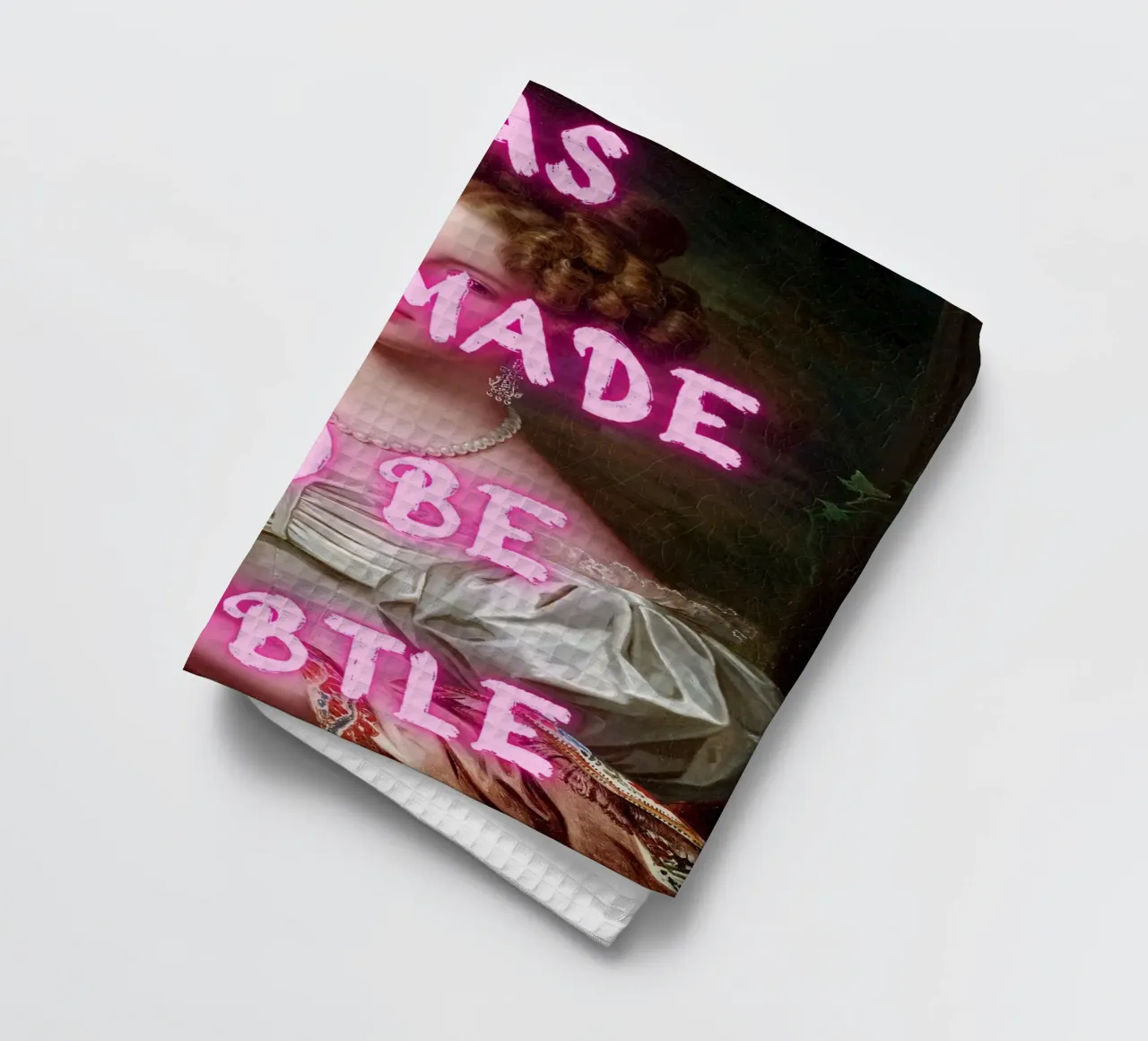 "Not Subtle" - Pop Art, Remix classico, Empowerment, Pin al neon canovaccio da cucina da NorwesClub