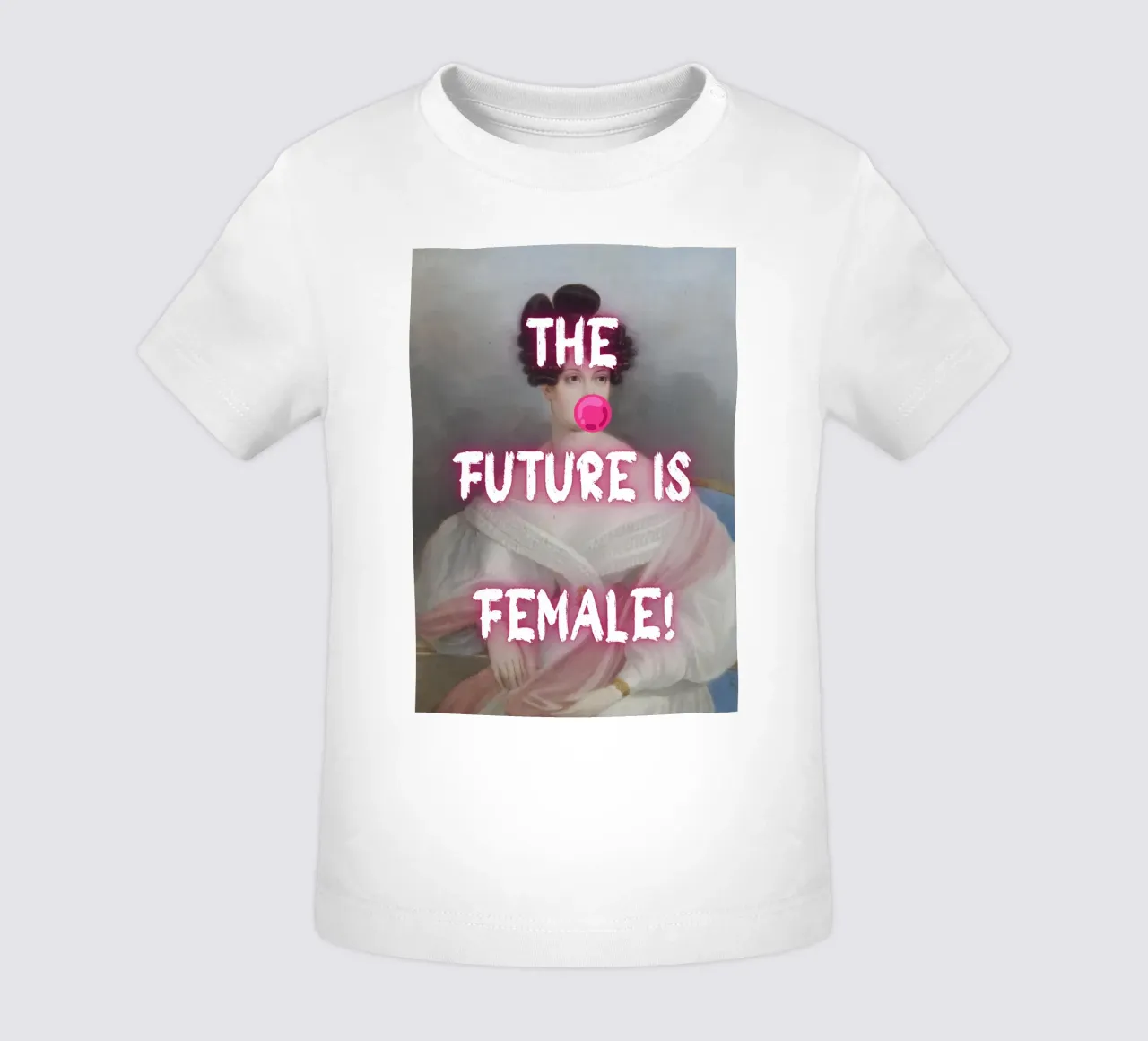 "Il futuro è femmina!" - Pop Art, Remix classico, femminista, audace maglietta neonato da NorwesClub
