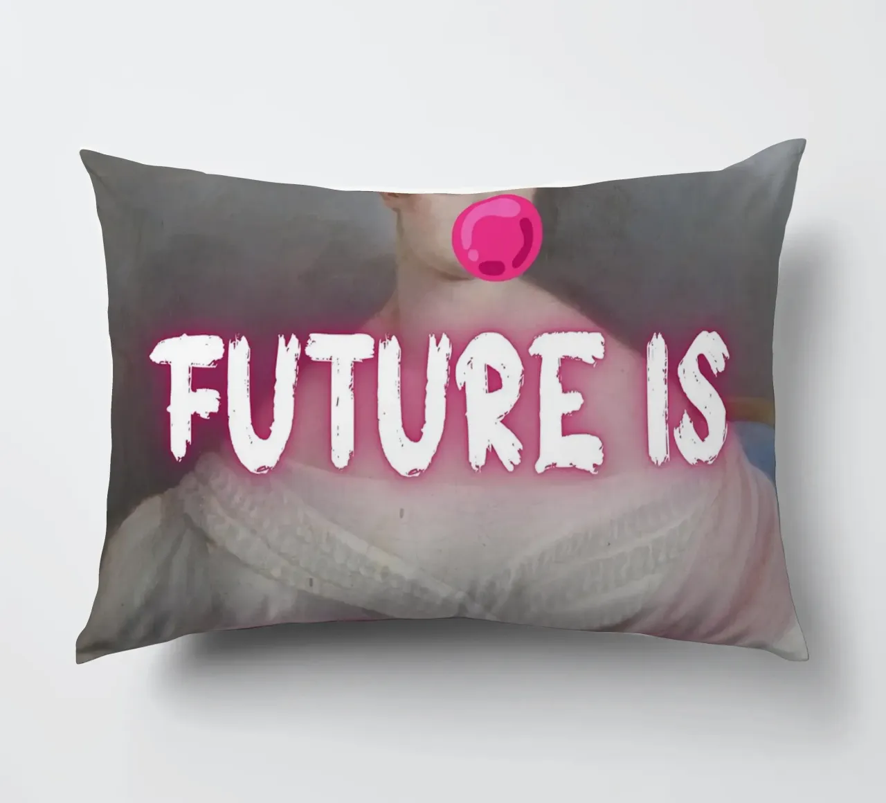 "Il futuro è femmina!" - Pop Art, Remix classico, femminista, audace cuscino da NorwesClub