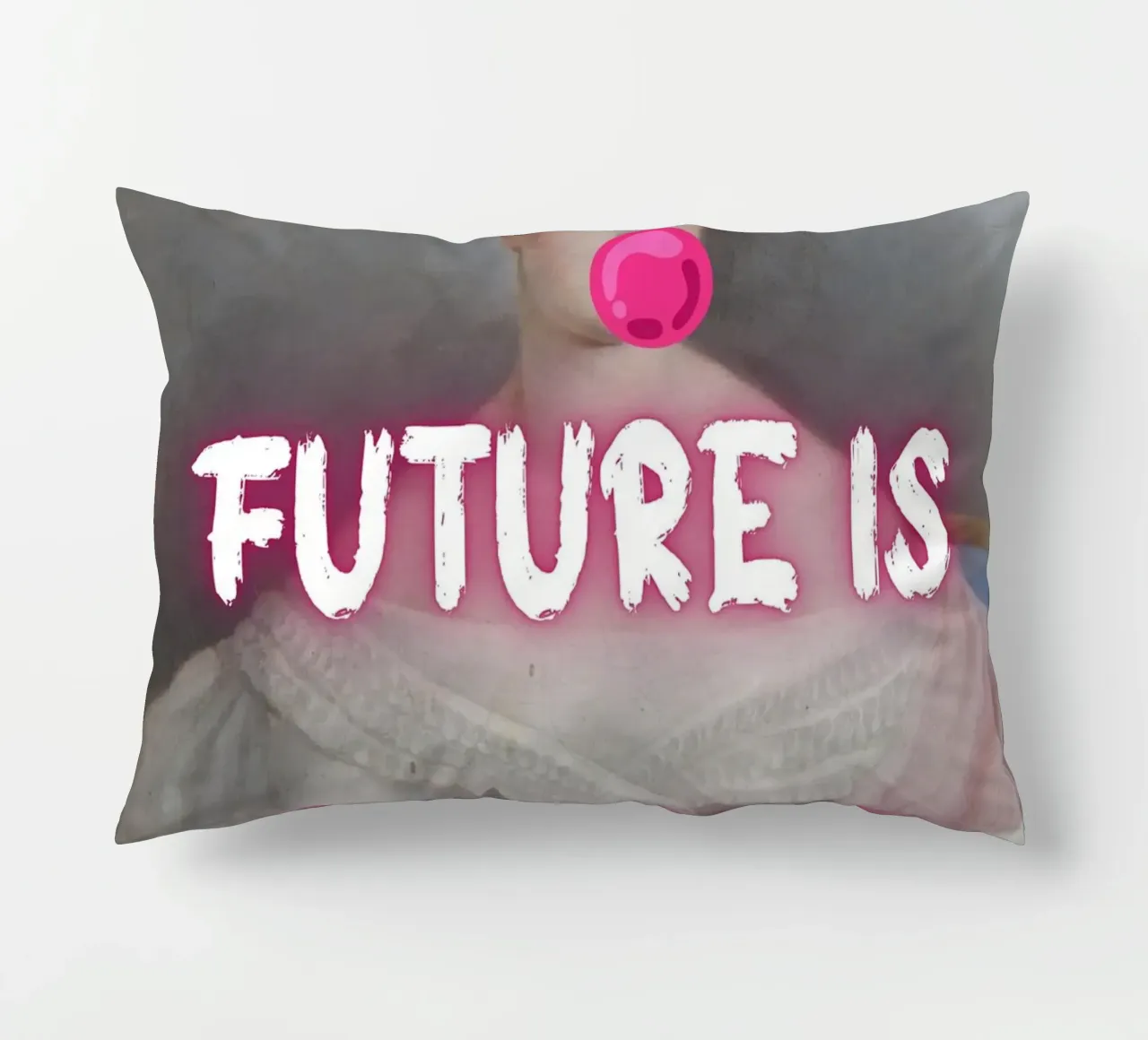 "Il futuro è femmina!" - Pop Art, Remix classico, femminista, audace cuscino da NorwesClub