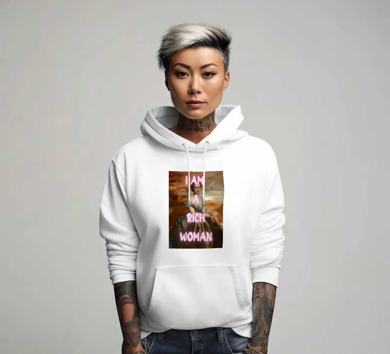 "Rich Woman" - Pop Art, Classic Remix, Empowerment, Luxury A hoodie by NorwesClub