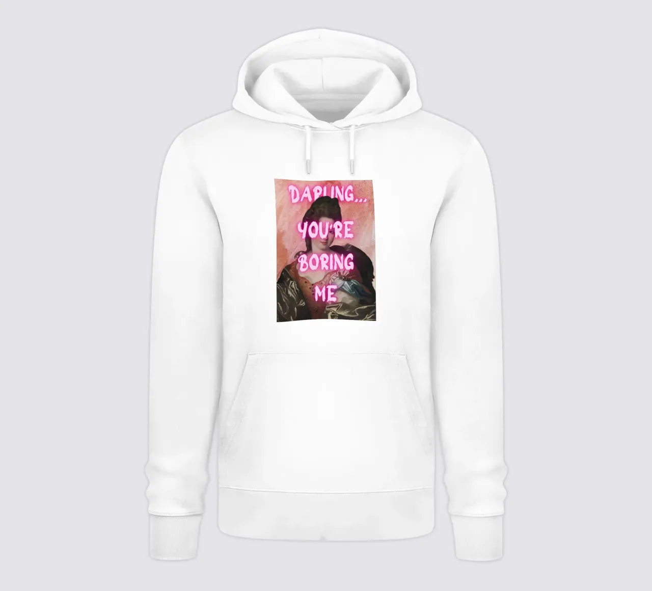 "Cariño, me aburres" - Pop Art, Remix clásico, Sarcas sudadera con capucha de NorwesClub