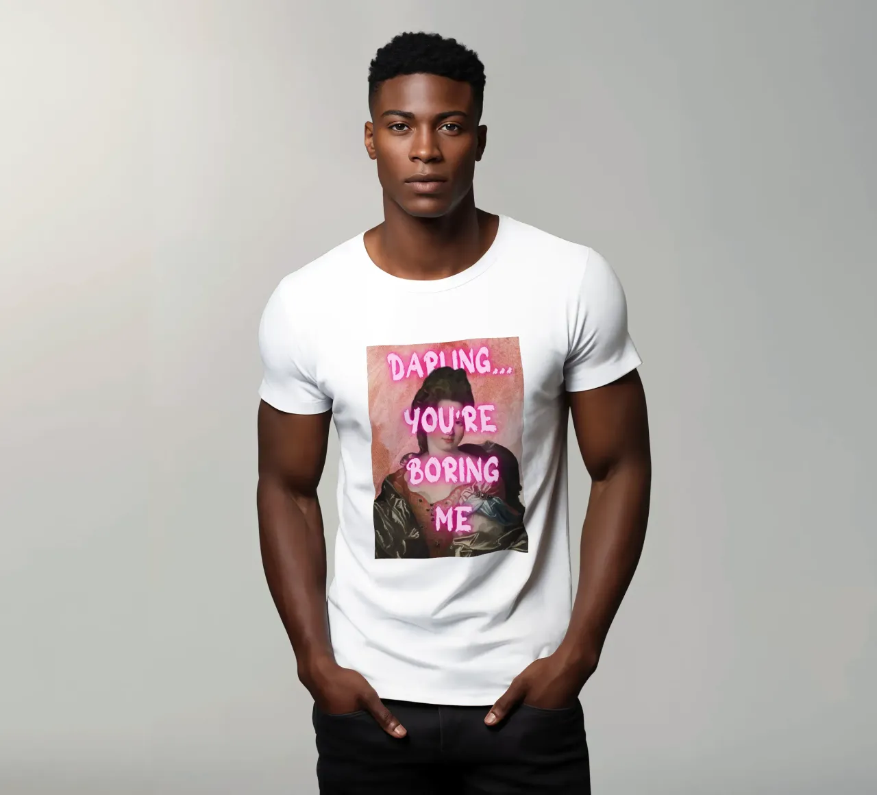 "Cara, mi stai annoiando" - Pop Art, Remix classico, Sarcas t-shirt da NorwesClub