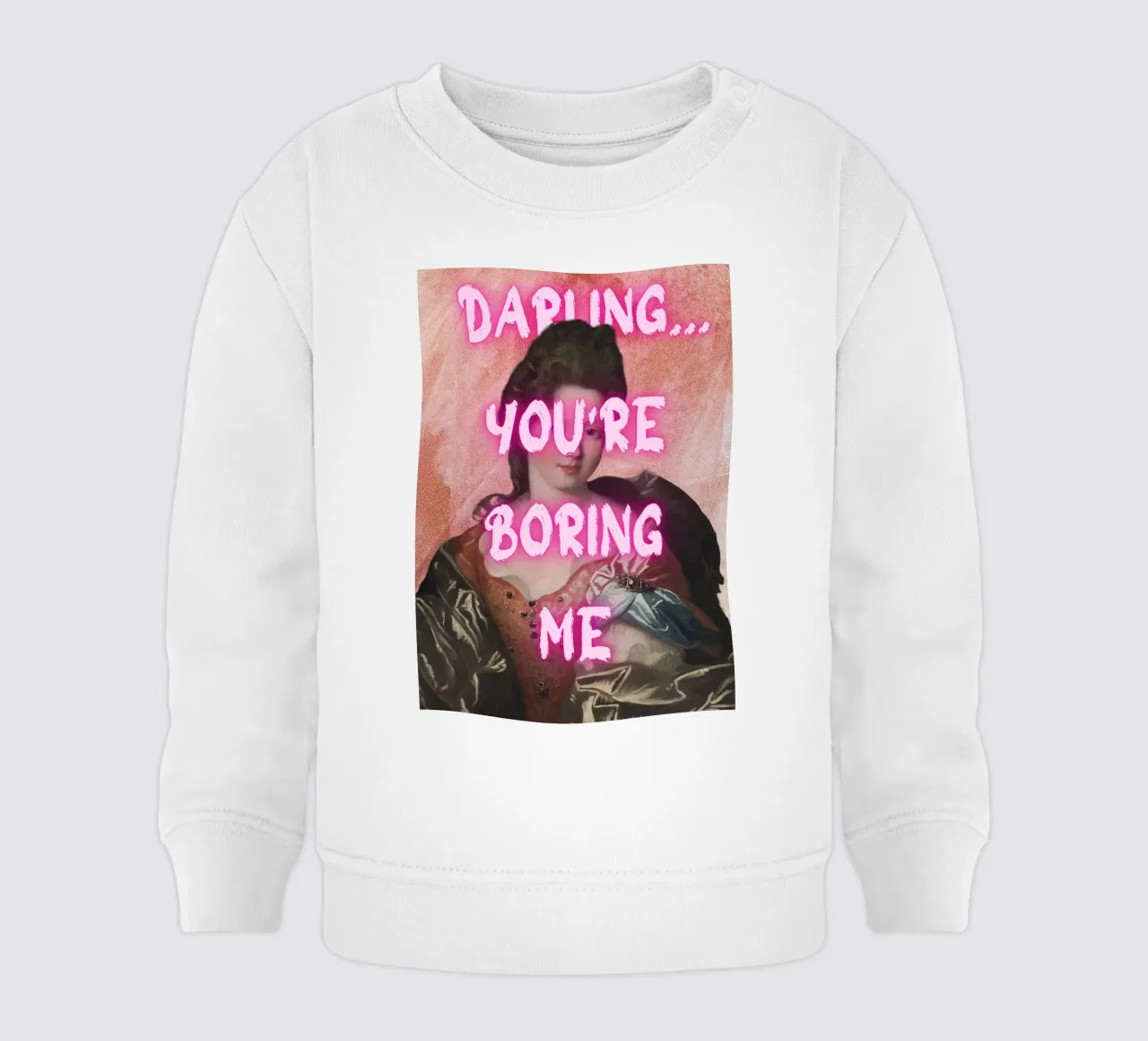 "Cara, mi stai annoiando" - Pop Art, Remix classico, Sarcas felpa neonato da NorwesClub