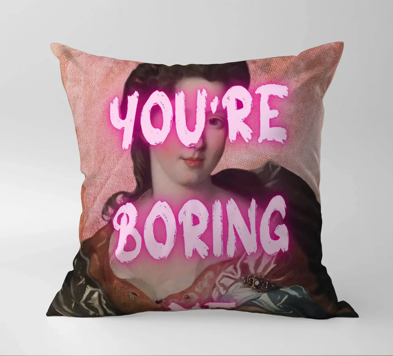 "Cara, mi stai annoiando" - Pop Art, Remix classico, Sarcas cuscino da NorwesClub