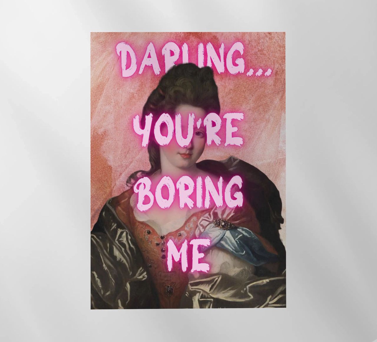 "Cara, mi stai annoiando" - Pop Art, Remix classico, Sarcas pellicola backlit da NorwesClub