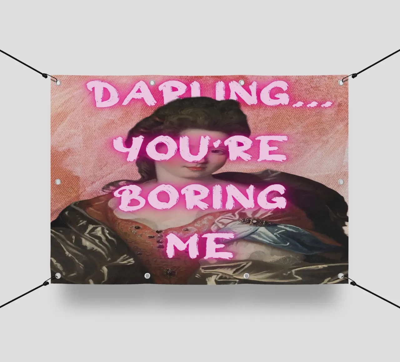 "Cara, mi stai annoiando" - Pop Art, Remix classico, Sarcas telo in pvc da NorwesClub