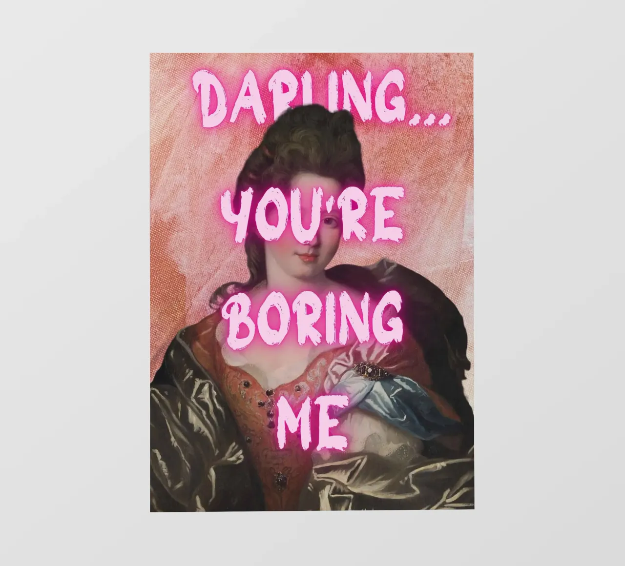 "Cara, mi stai annoiando" - Pop Art, Remix classico, Sarcas telo in pvc da NorwesClub