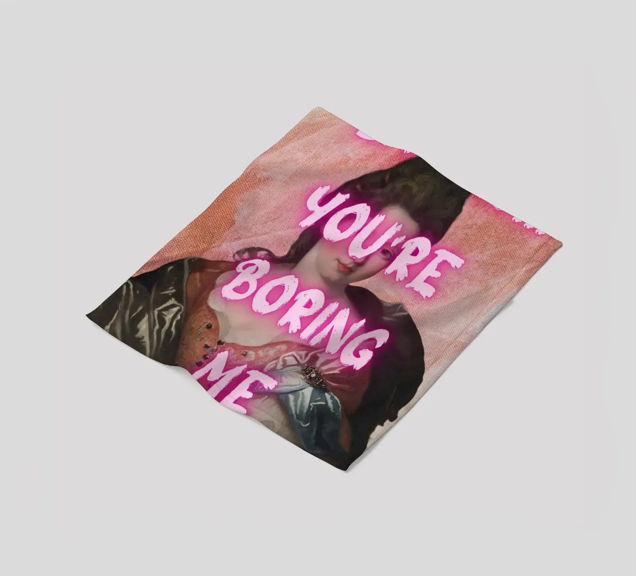 "Cara, mi stai annoiando" - Pop Art, Remix classico, Sarcas coperta in pile da NorwesClub