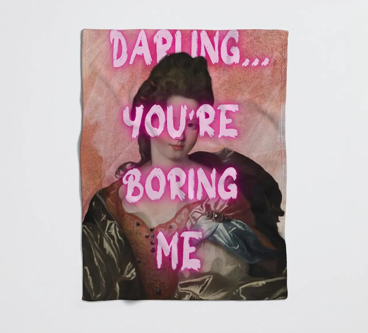 "Cara, mi stai annoiando" - Pop Art, Remix classico, Sarcas coperta in pile da NorwesClub